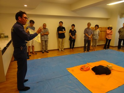 AED訓練　説明