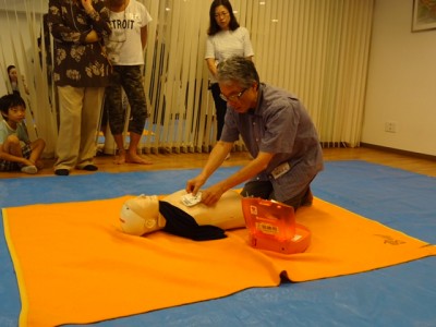 AED訓練　実習
